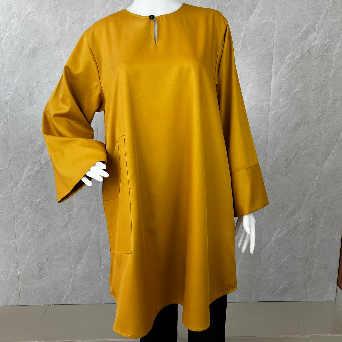 RaiSa Tunic in Premium Cotton with Right Outer Pocket and Left Inner Pocket in Radiant Colours
