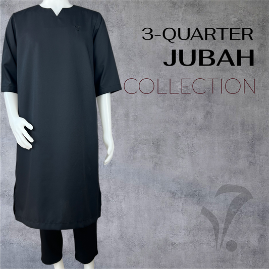 Jubah 3-Quarter Collection in Premium Cotton