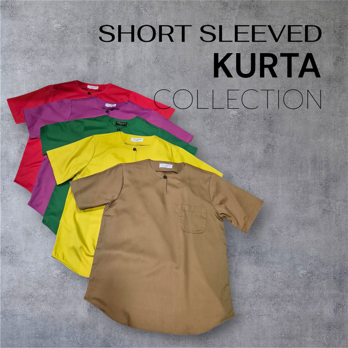 Short Sleeved Kurta Casual Collection in Premium Cotton