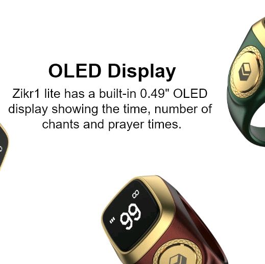 iQIBLA Zikr1 Lite Tasbih Smart Ring in 8 Colours and 3 Sizes