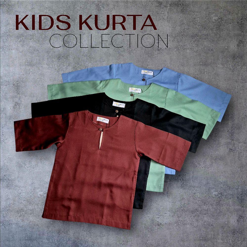 Kids Kurta Collection - 3 Quarter Sleeved in Premium Cotton
