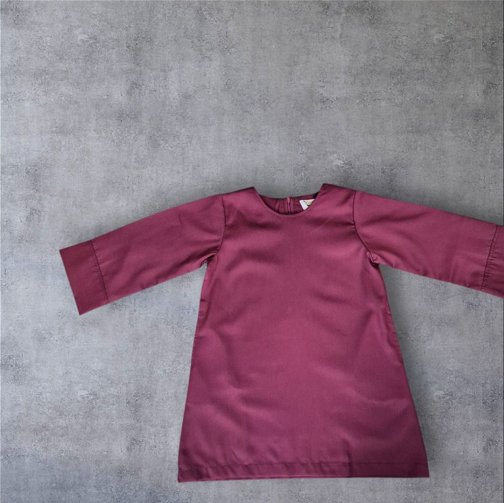 RaiSa Kids Kurung Top in Premium Cotton with Left & Right Inner Pocket