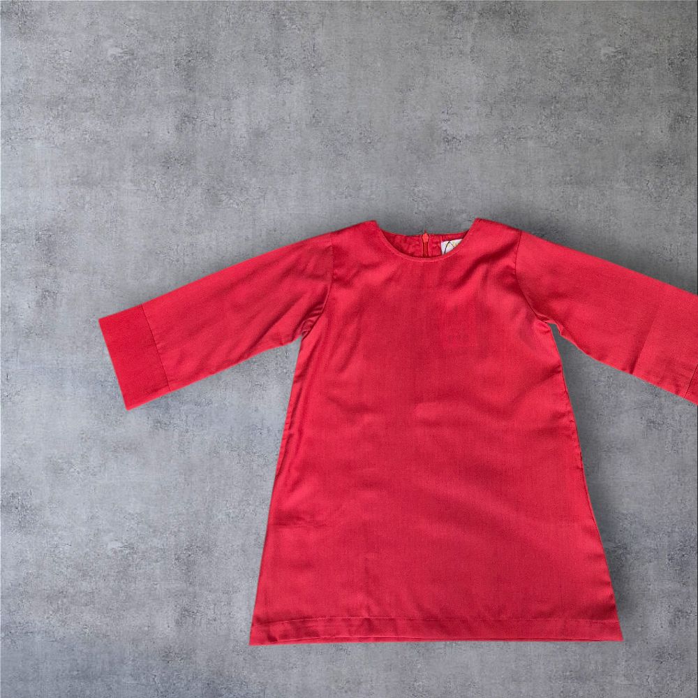 RaiSa Kids Kurung Top in Premium Cotton with Left & Right Inner Pocket