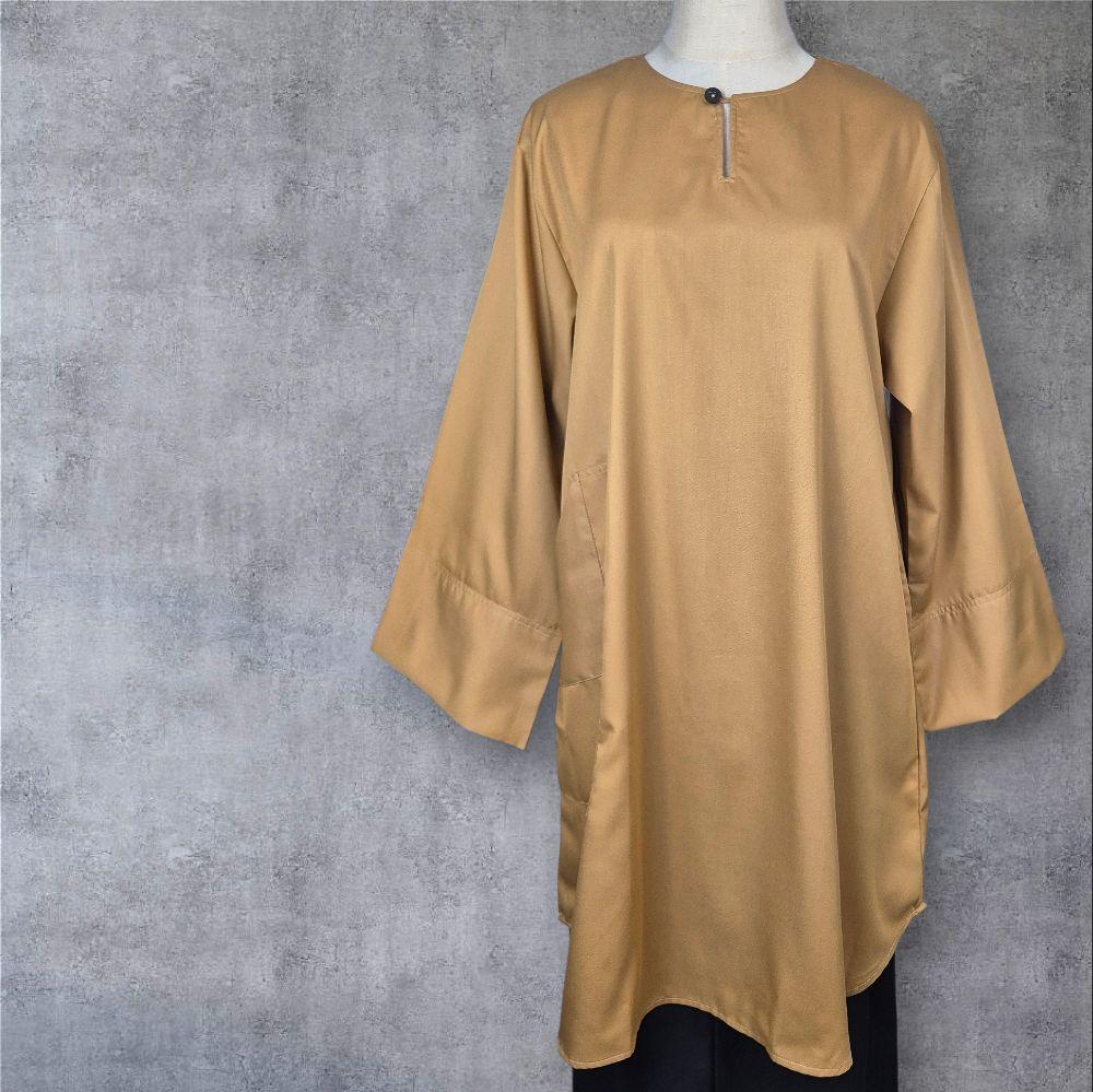 RaiSa Tunic in Premium Cotton with Right Outer Pocket and Left Inner Pocket in Radiant Colours