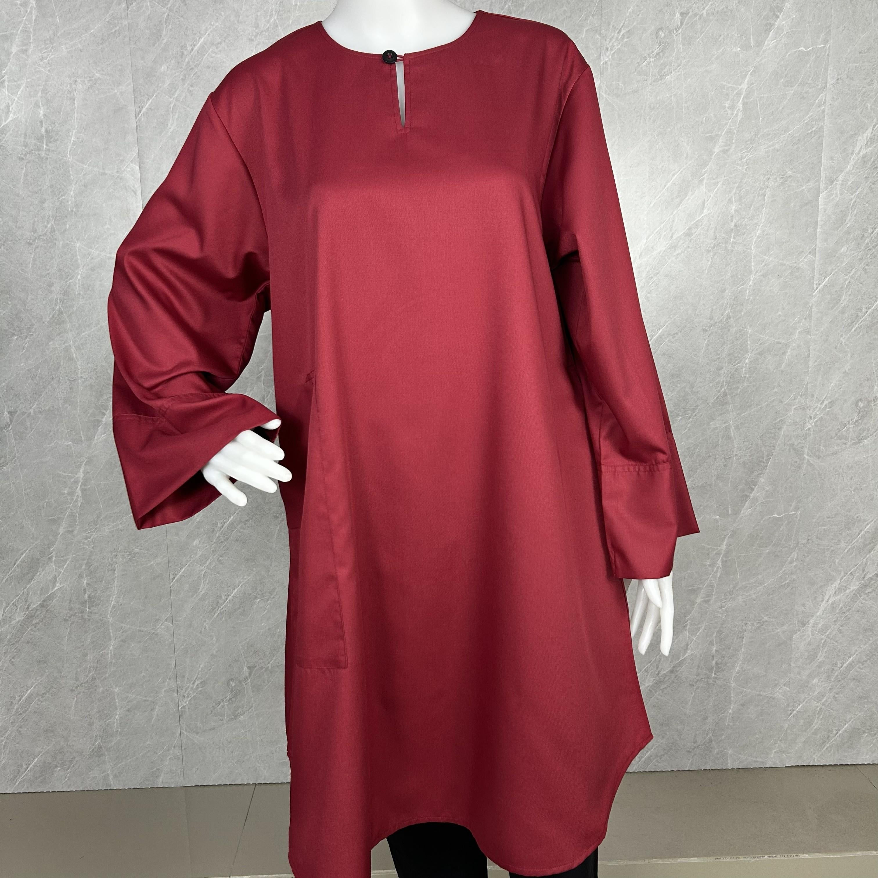 RaiSa Tunic in Premium Cotton with Right Outer Pocket and Left Inner Pocket in Radiant Colours
