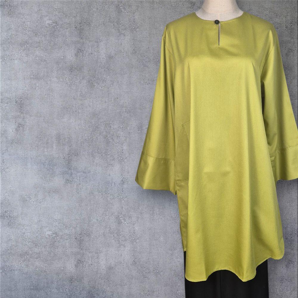 RaiSa Tunic in Premium Cotton with Right Outer Pocket and Left Inner Pocket in Radiant Colours