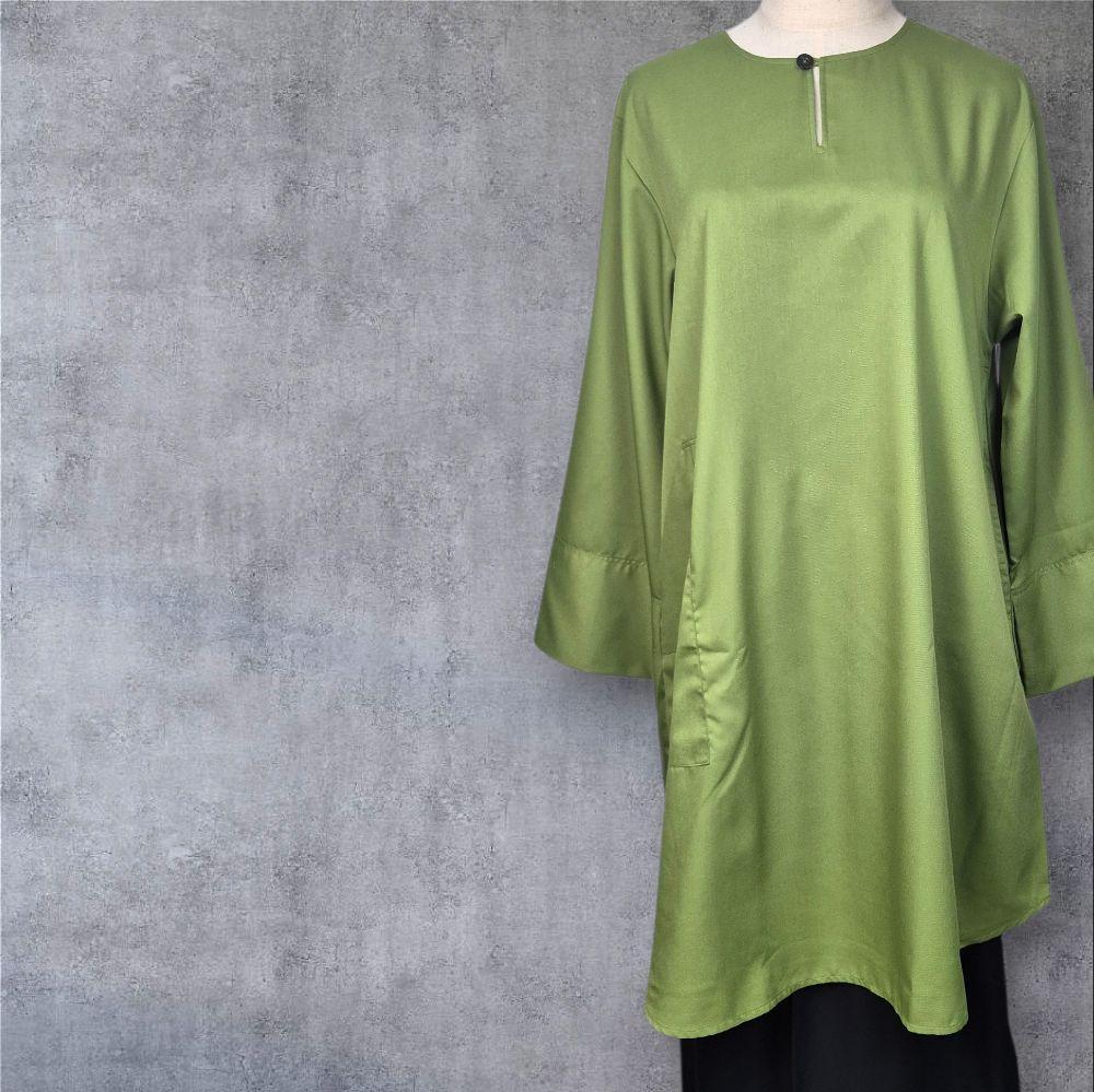 RaiSa Tunic in Premium Cotton with Right Outer Pocket and Left Inner Pocket in Radiant Colours