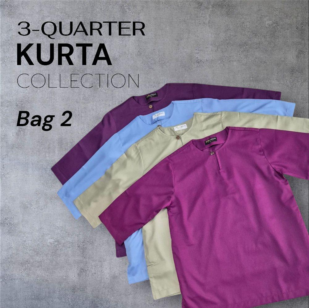 3 Quarter Sleeved Kurta Collection in Premium Cotton - Bag 2