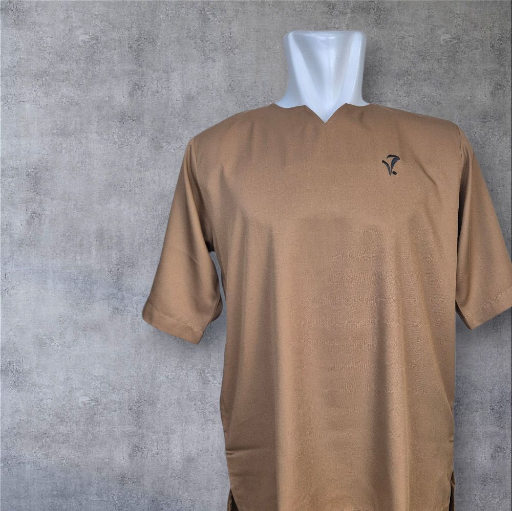 V-Neck Kurta Casual Collection in Premium Cotton - Bag 1