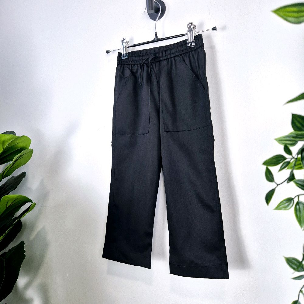 Boys' Relaxed Pants in Premium Cotton with Drawstring and Right and Left Pocket