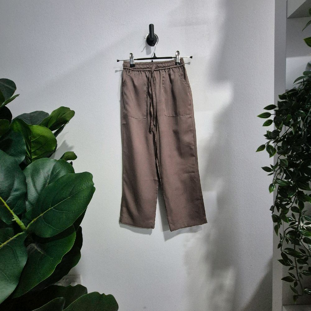 Boys' Relaxed Pants in Premium Cotton with Drawstring and Right and Left Pocket