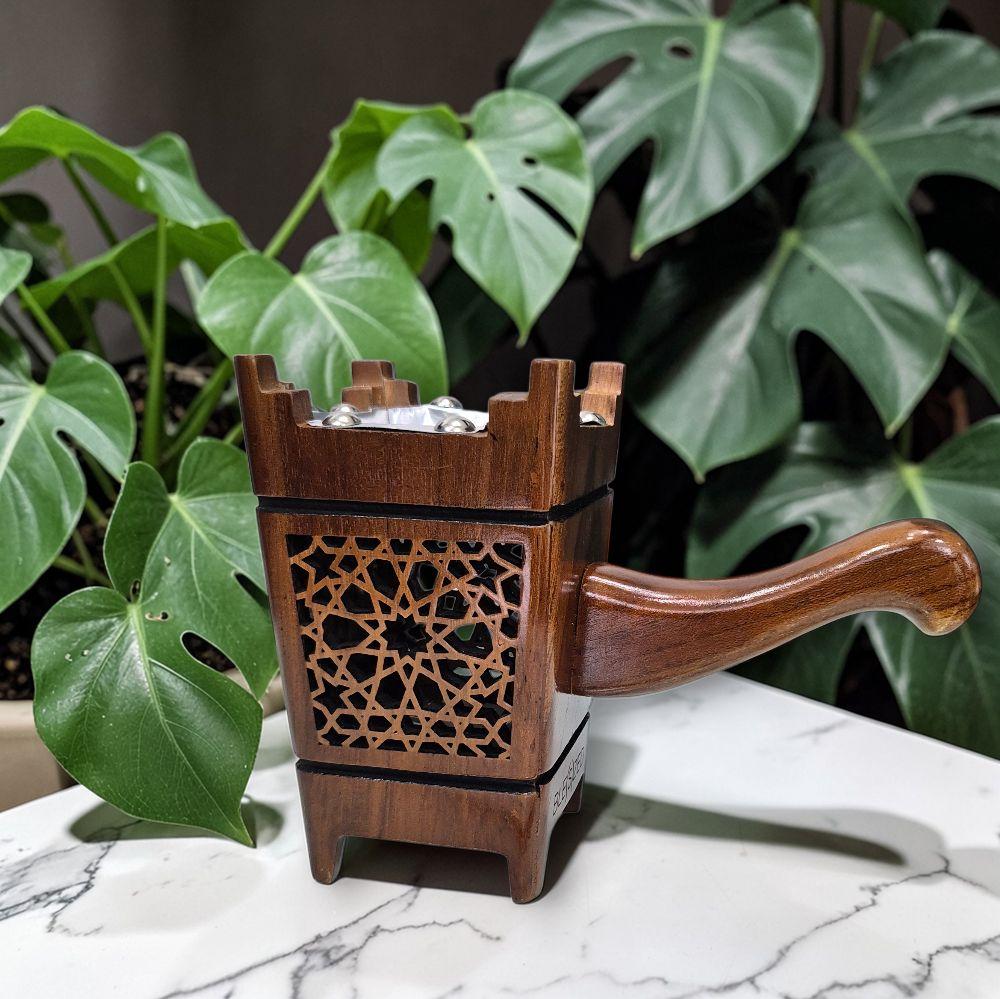 Bukhoor Burner in Teakwood (Jati) with Lights