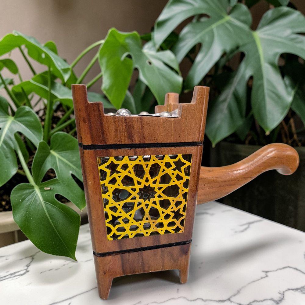 Bukhoor Burner in Teakwood (Jati) with Lights