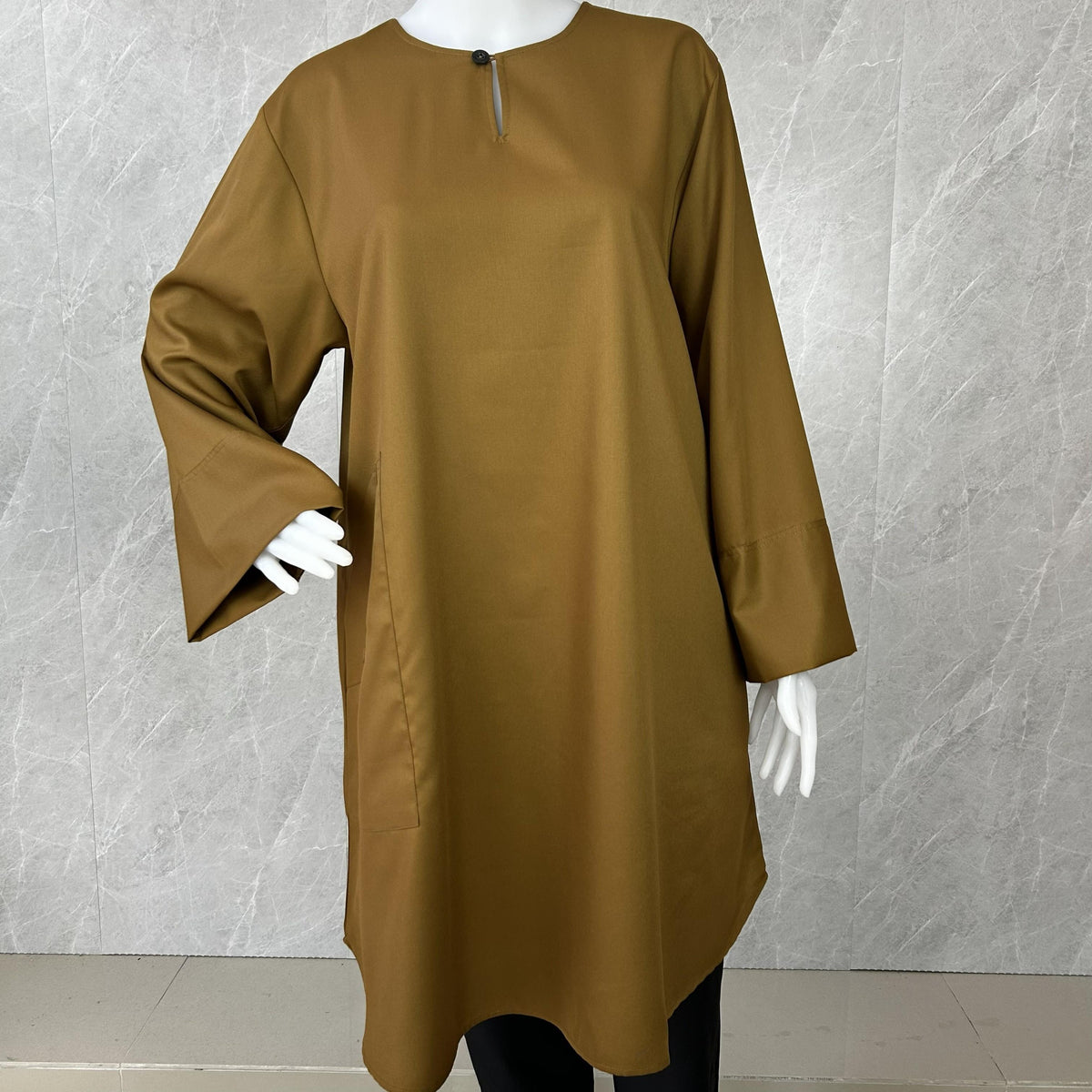 RaiSa Tunic in Premium Cotton with Right Outer Pocket and Left Inner Pocket in Radiant Colours